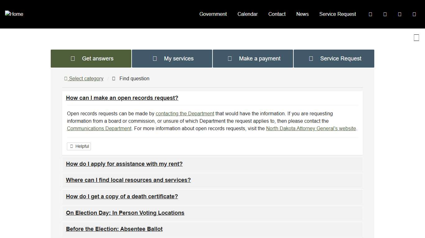 How can I make an open records request? - Williams County, ND